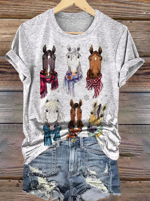 Horse Art Print T-shirt
