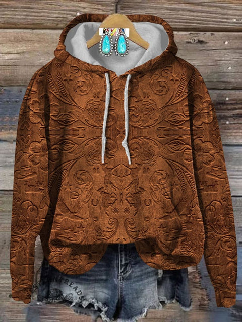 Horse Art Pattern Print Cotton Casual Hoodie Sweatshirt