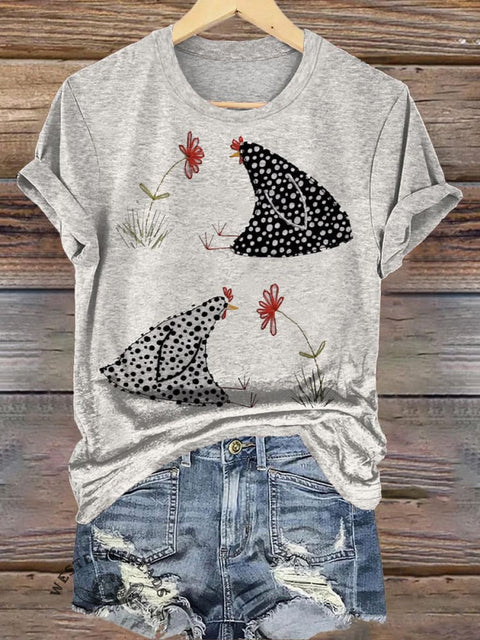 Simple Rooster Art Print T-shirt