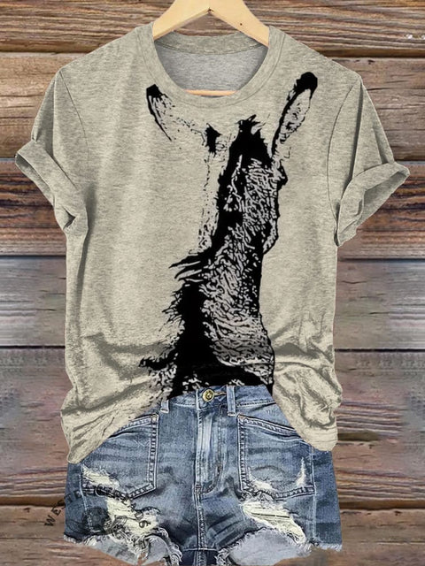 Donkey Art Print T-shirt