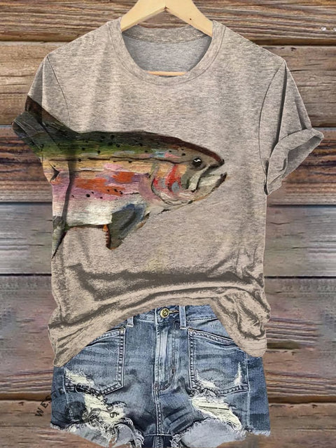 Trout Art Print T-shirt