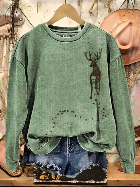 Simple Elf Art Casual Cotton Sweatshirt