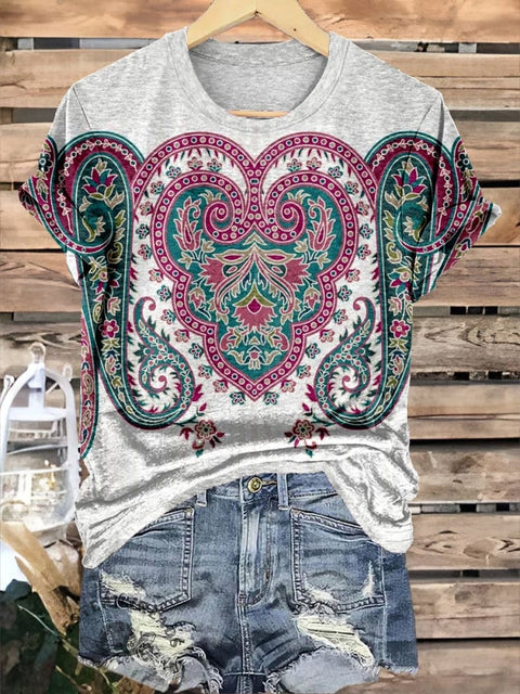Paisley Print T-shirt