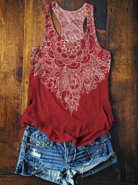 Women's Floral Tank Top