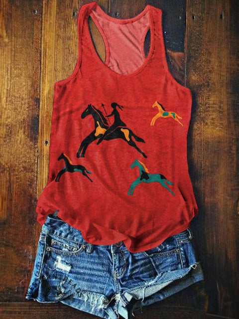 🔥Global best-selling🔥Classic Horse Art Print Casual T-Shirt