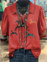 🔥Hot Sale🔥Classic Horse Art Print Casual T-Shirt