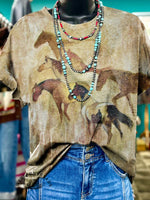 Classic Horse Art Print T-shirt