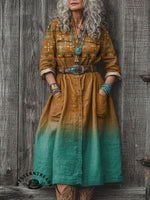 🔥Hot Sale🔥Ethnic Imitation Embroidery Vintage Flowers Print Sweatshirt