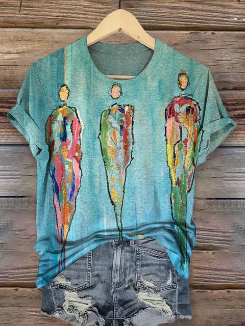 Abstract Painting Art Print Casual T-shirt