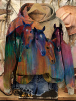 Color Horse Print T-shirt