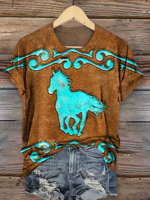 Western Retro Horse T-shirt