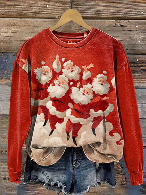 Santa Claus Carnival Casual Cotton Sweatshirt
