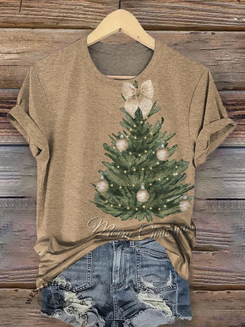 Christmas Tree Pattern T-shirt