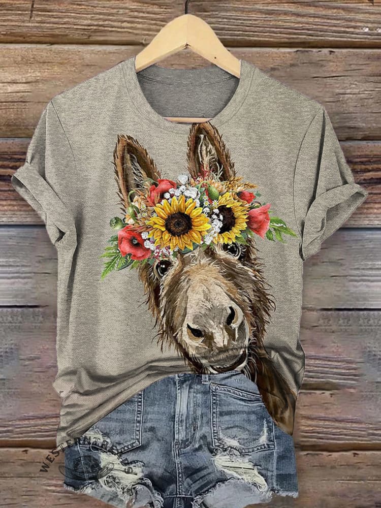 Sunflowers and Donkeys T-shirt