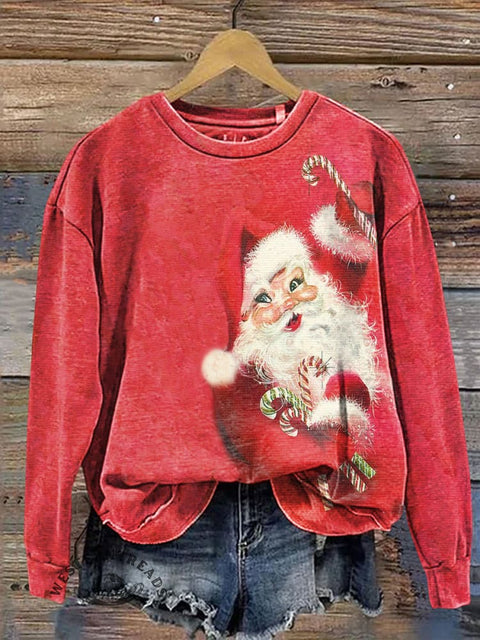 Santa Claus Casual Cotton Sweatshirt