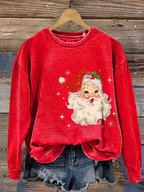 Santa Claus Casual Cotton Sweatshirt
