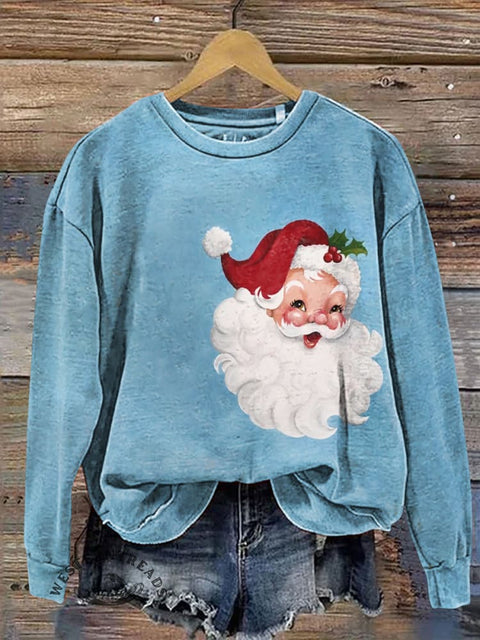 Santa Claus Casual Cotton Sweatshirt