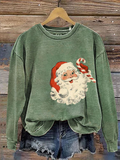 Santa Claus Casual Cotton Sweatshirt
