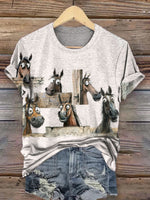 Funny Horse and Donkey T-shirt