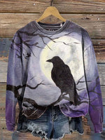 Dead Branches and Black Crows Casual Cotton Sweatshirt
