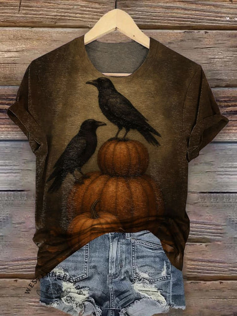 Pumpkin and Crow T-shirt