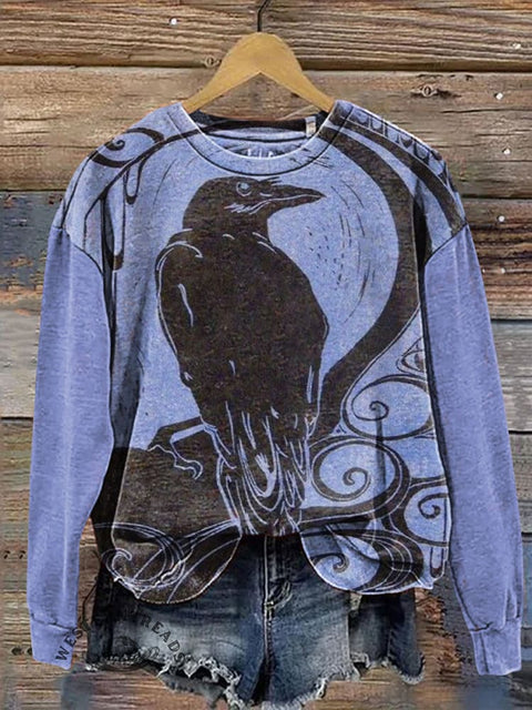 Crow Casual Cotton Sweatshirt