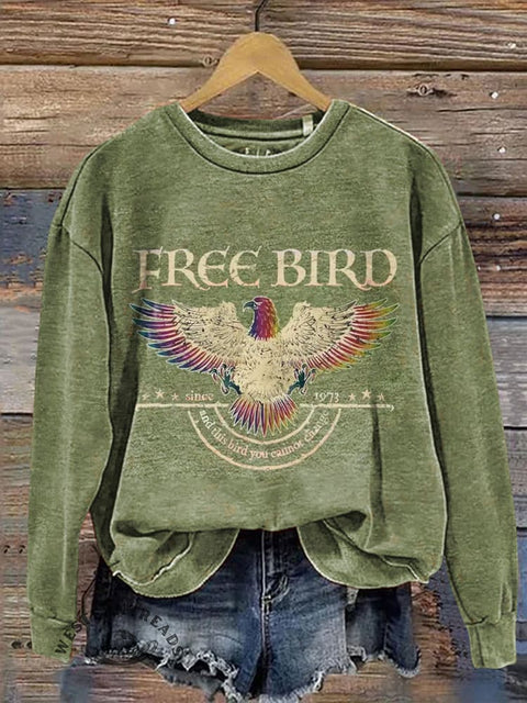 Retro Eagle Casual Cotton Sweatshirt
