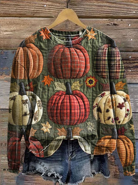 Pumpkins Casual Cotton Sweatshirt