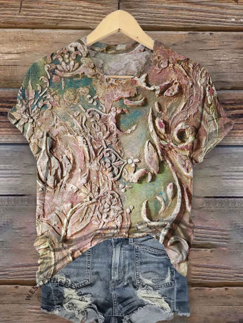 Western Art Print T-shirt