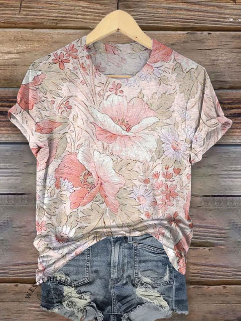 Western Art Print T-shirt