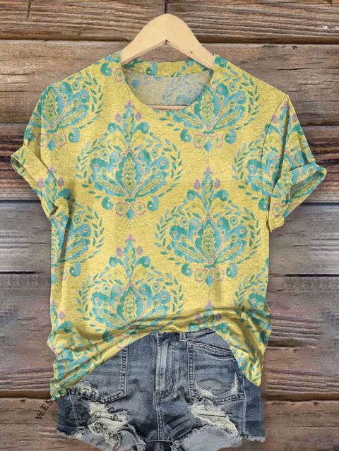 Western Art Print T-shirt