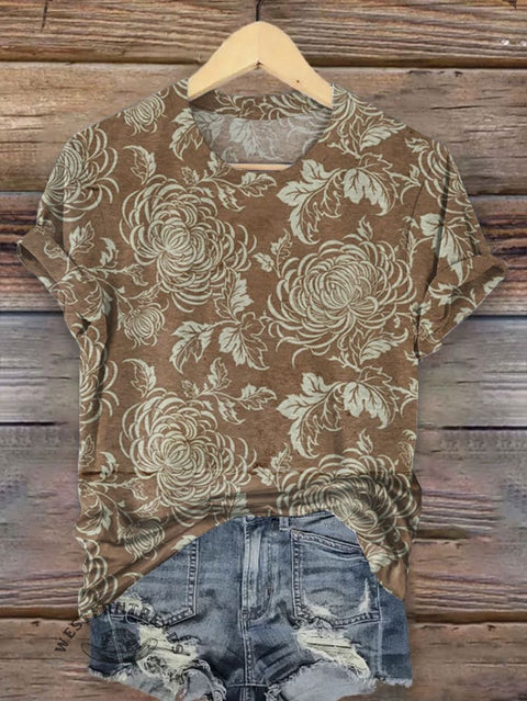 Western Art Print T-shirt