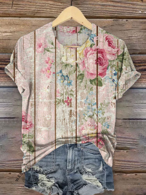 Western Art Print T-shirt