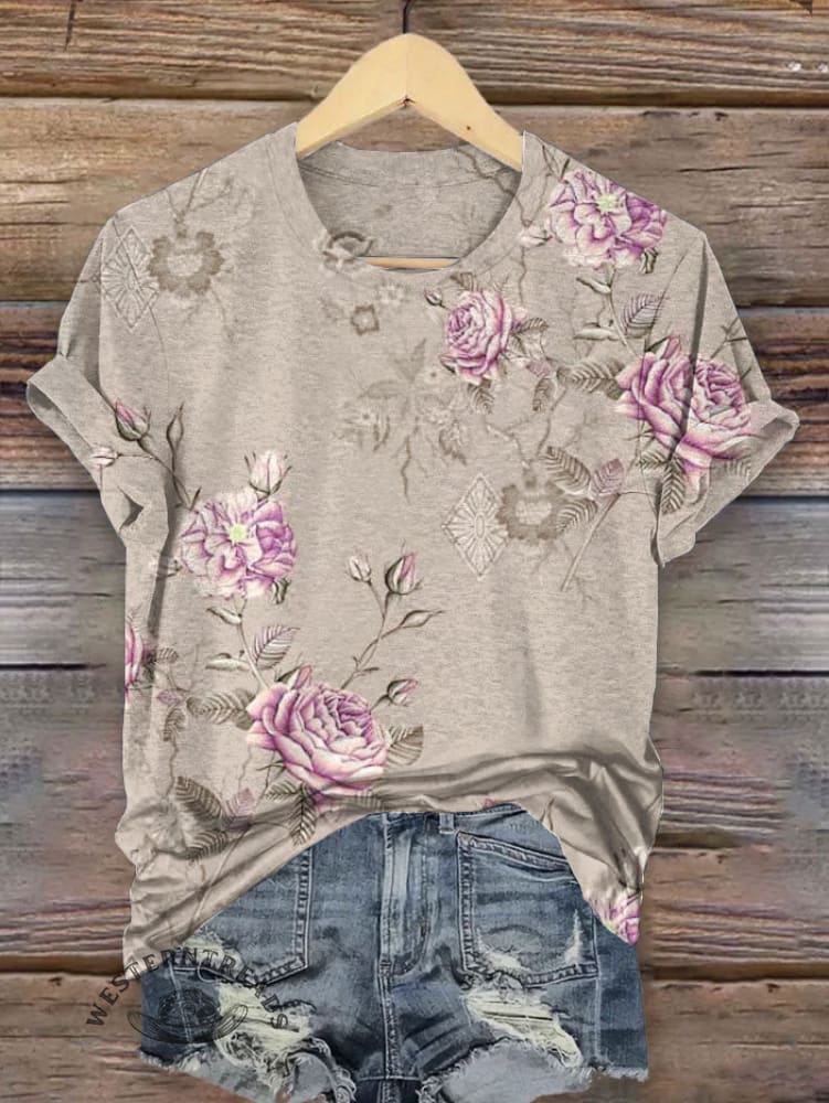 Vintage Art Print T-shirt