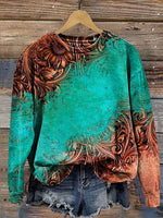 Vintage Art Casual Cotton Sweatshirt