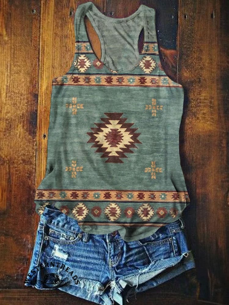 Western VintagePrint T-shirt