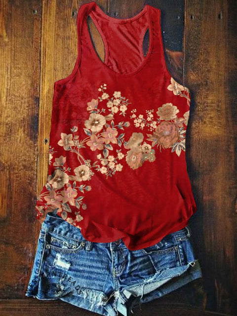 Women's Western Art Print Tank Top