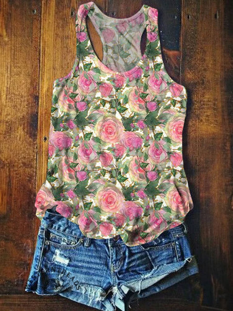Women's Western Art Print Tank Top