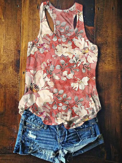 Women's Western Art Print Tank Top