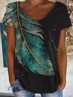 Vintage Art Print 100%Cotton Crew Tee T-Shirt