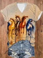 Women's V-neck Casual T-Shirt