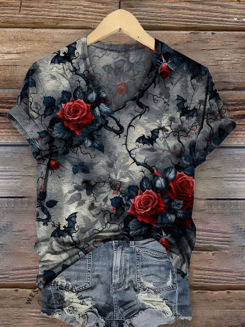 Women's V-neck Casual T-Shirt
