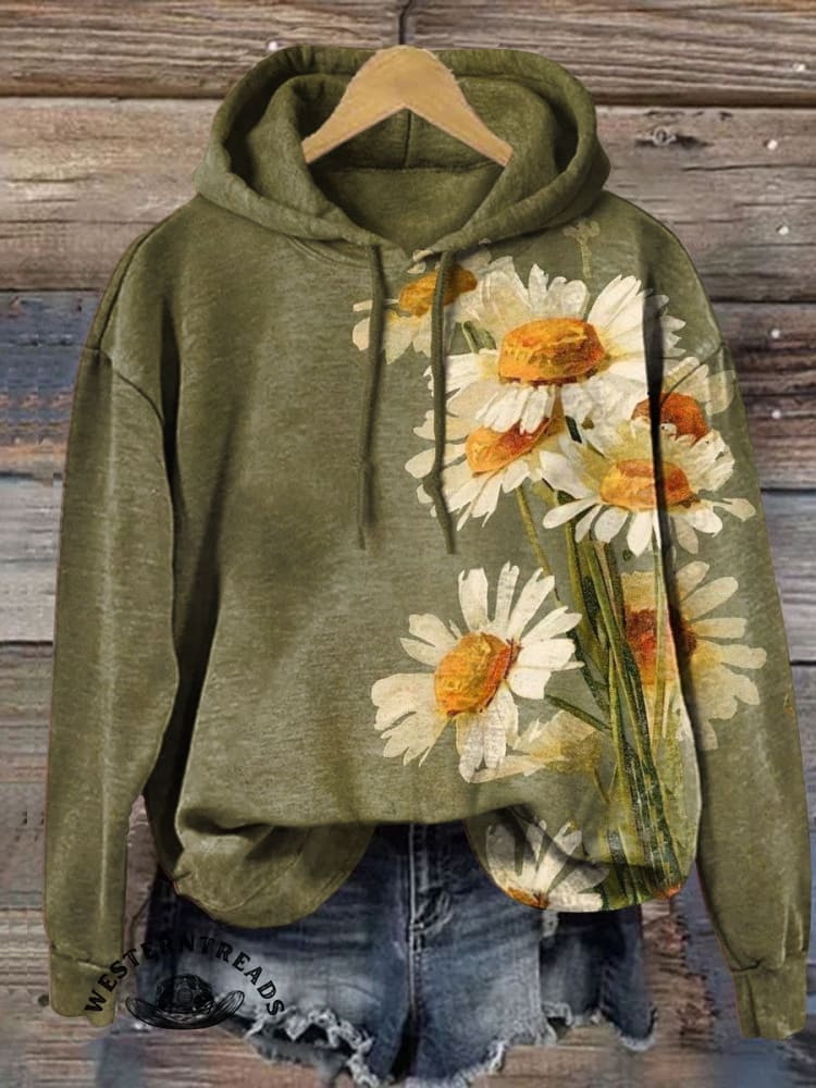 Women's Vintage Art V-neck Casual T-Shirt