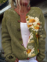 Women's Vintage Art V-neck Casual T-Shirt