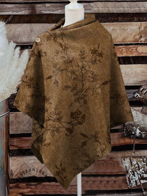 Women's Western Print Casual Cape