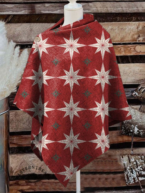Women's Western Print Casual Cape