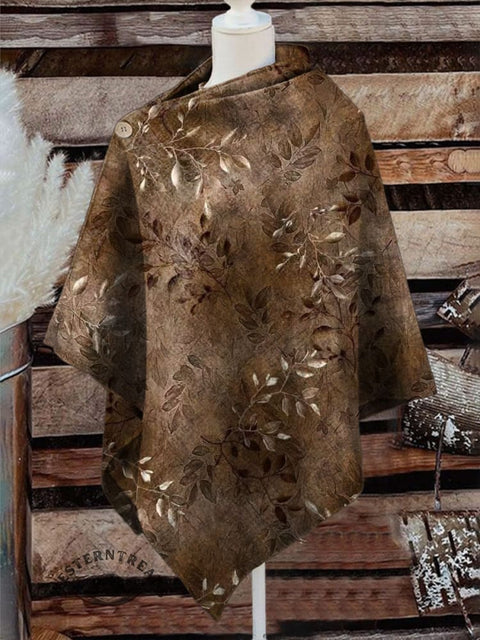 Women's Western Print Casual Cape