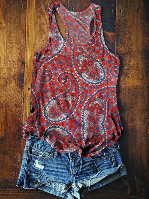 Women's Paisley Tank Top