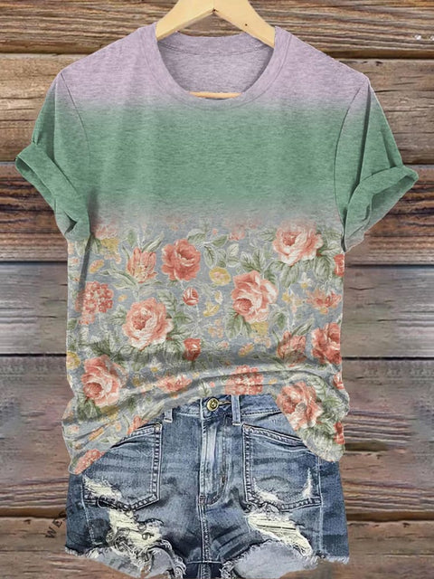 Flower Print T-shirt