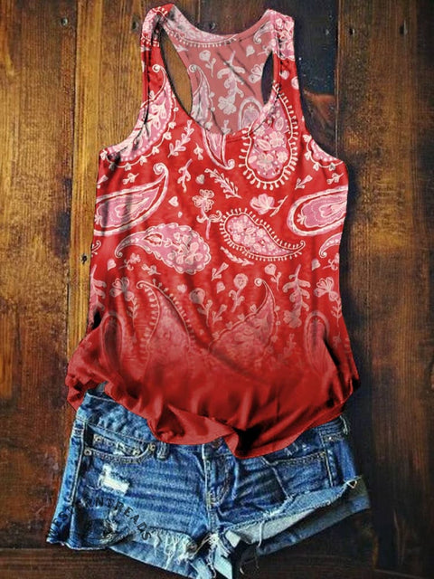 Women's Paisley Tank Top
